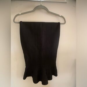 Herve leger black pencil skirt with flare bottom